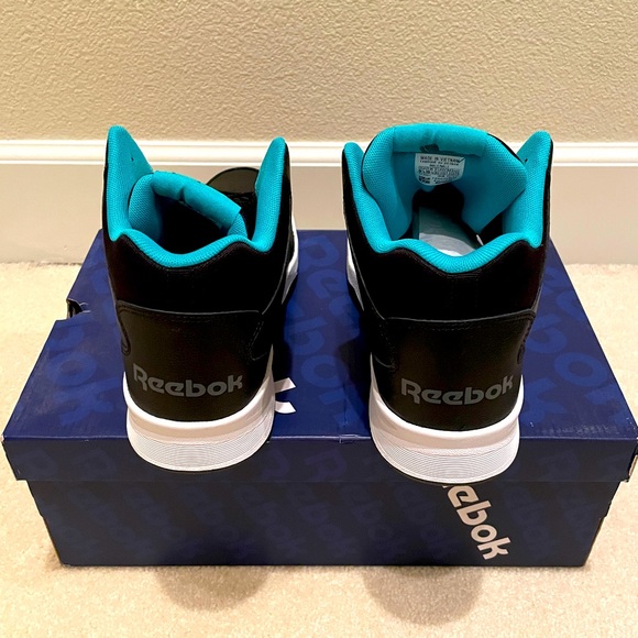 Retro Reebok Royal BB4500 HI2 - Black, True Grey, Turquoise, White - Picture 4 of 7